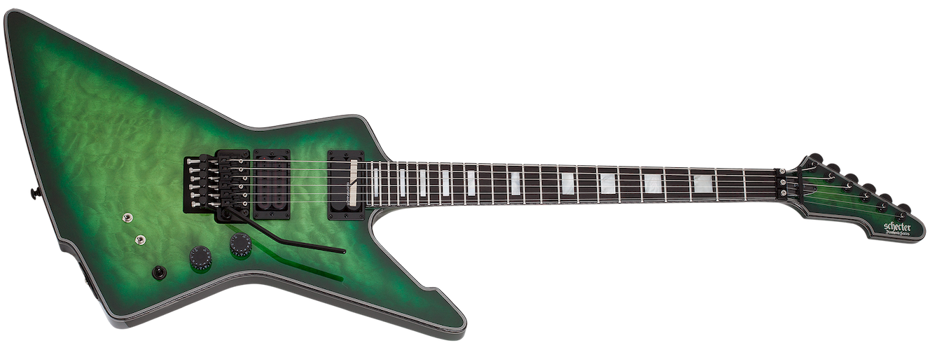 Schecter 3255 E-1 FR S Special Edition Electric - Trans Green Burst