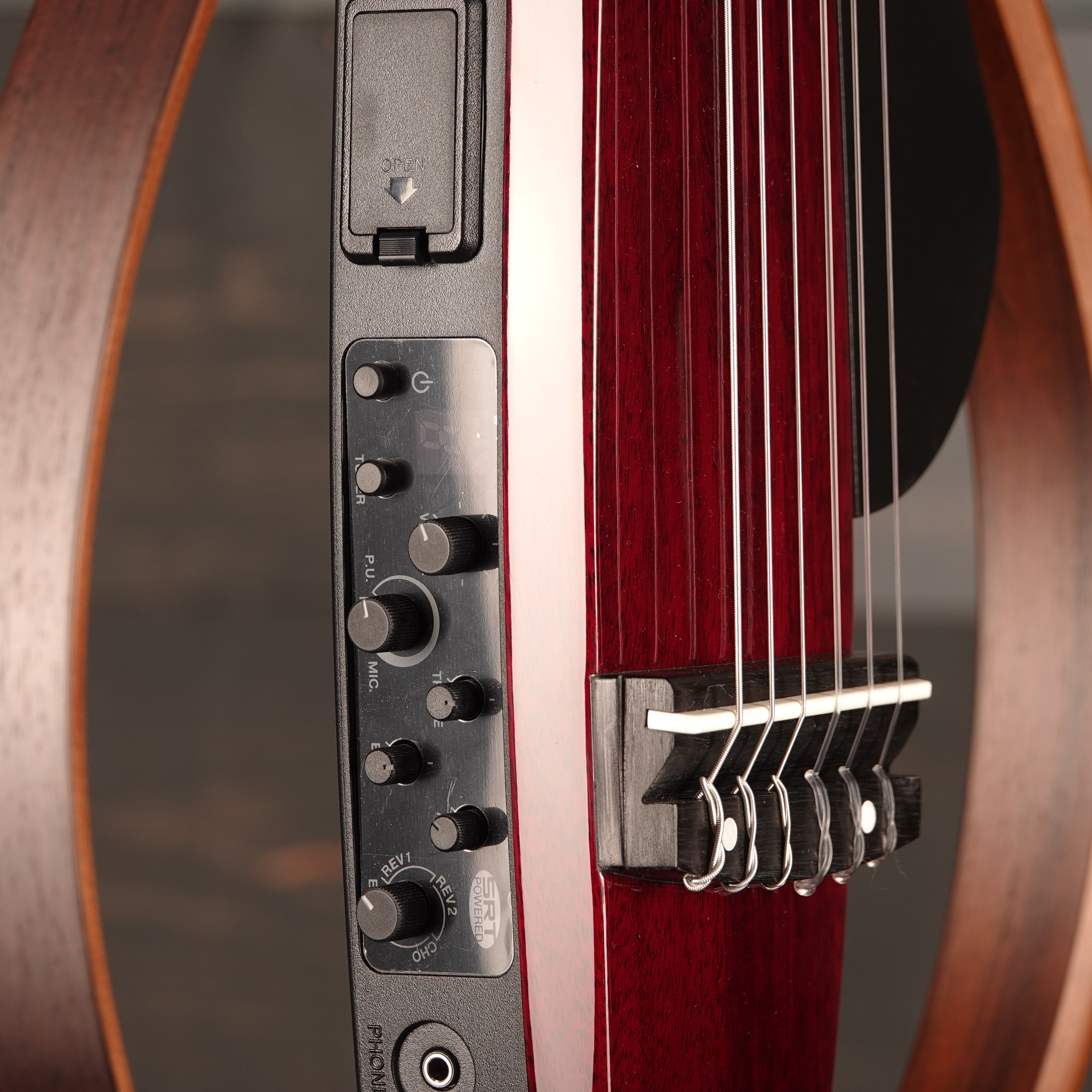 Yamaha SLG200N Crimson Red Burst Silent Guitar