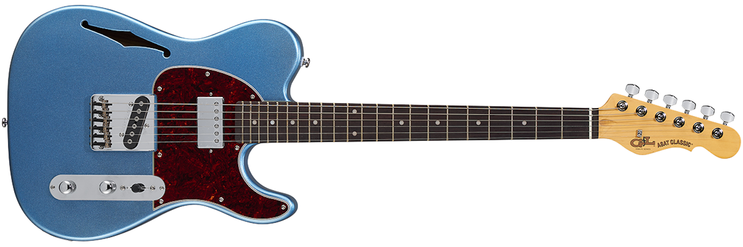 G&L Tribute ASAT Classic Bluesboy Semi-Hollow - Lake Placid Blue
