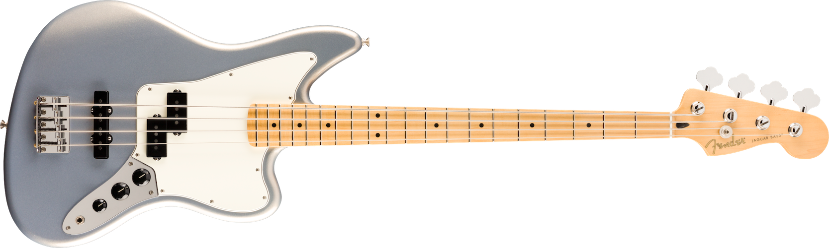Fender Player Jaguar Bass, Maple Fingerboard, Silver