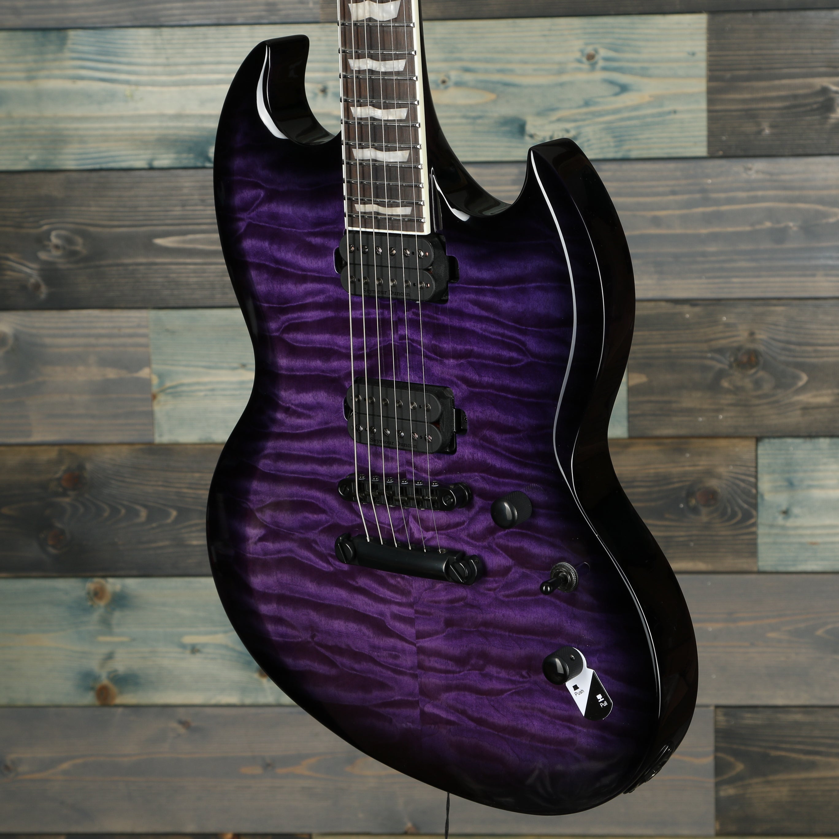 ESP LTD Viper-1000 Quilted Maple Electric - See Thru Purple Sunburst
