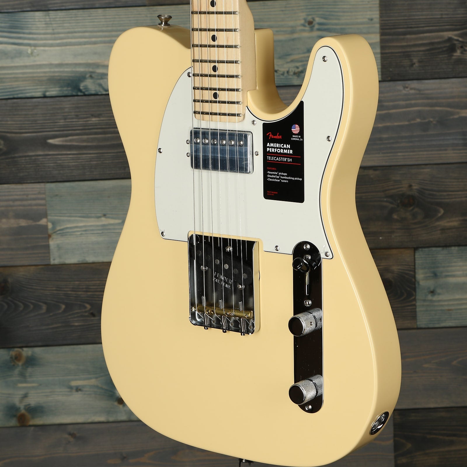 Fender American Performer Telecaster Humbucking Maple Fingerboard, Vintage White