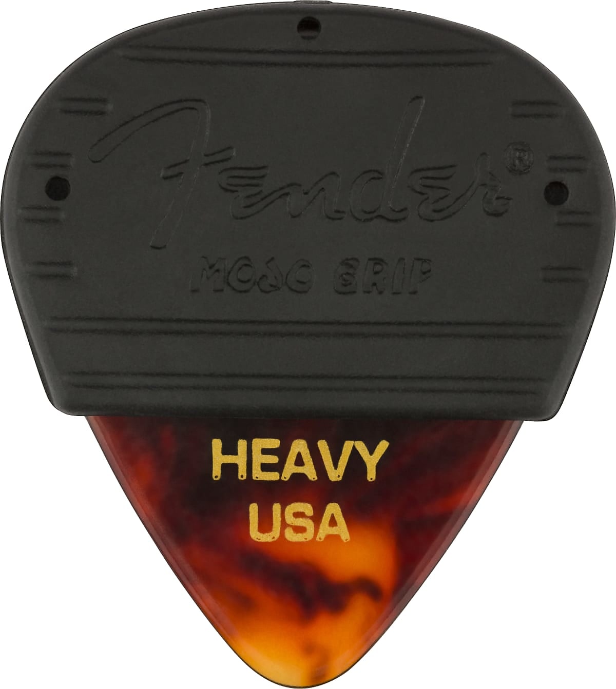 Fender Mojo Grip Picks, Celluloid, Heavy, 3-Pack - Tortoiseshell