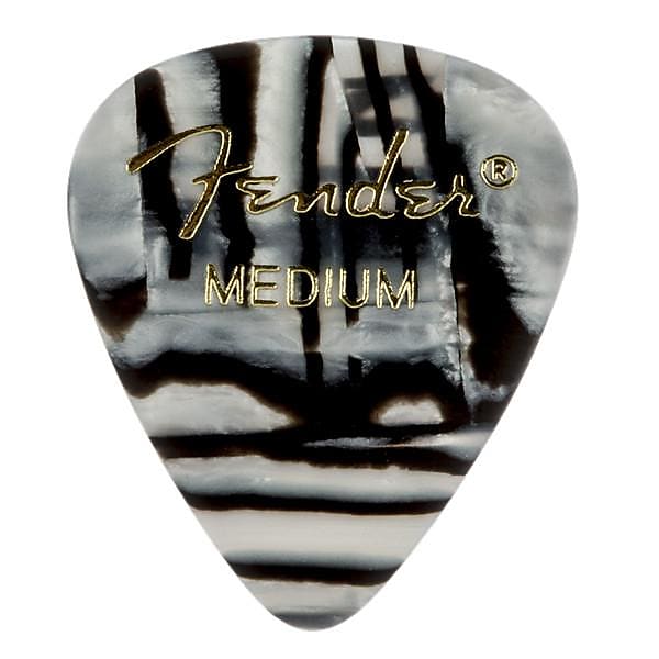 Fender Zebra (12Pk) Med Celluloid Guitar Picks
