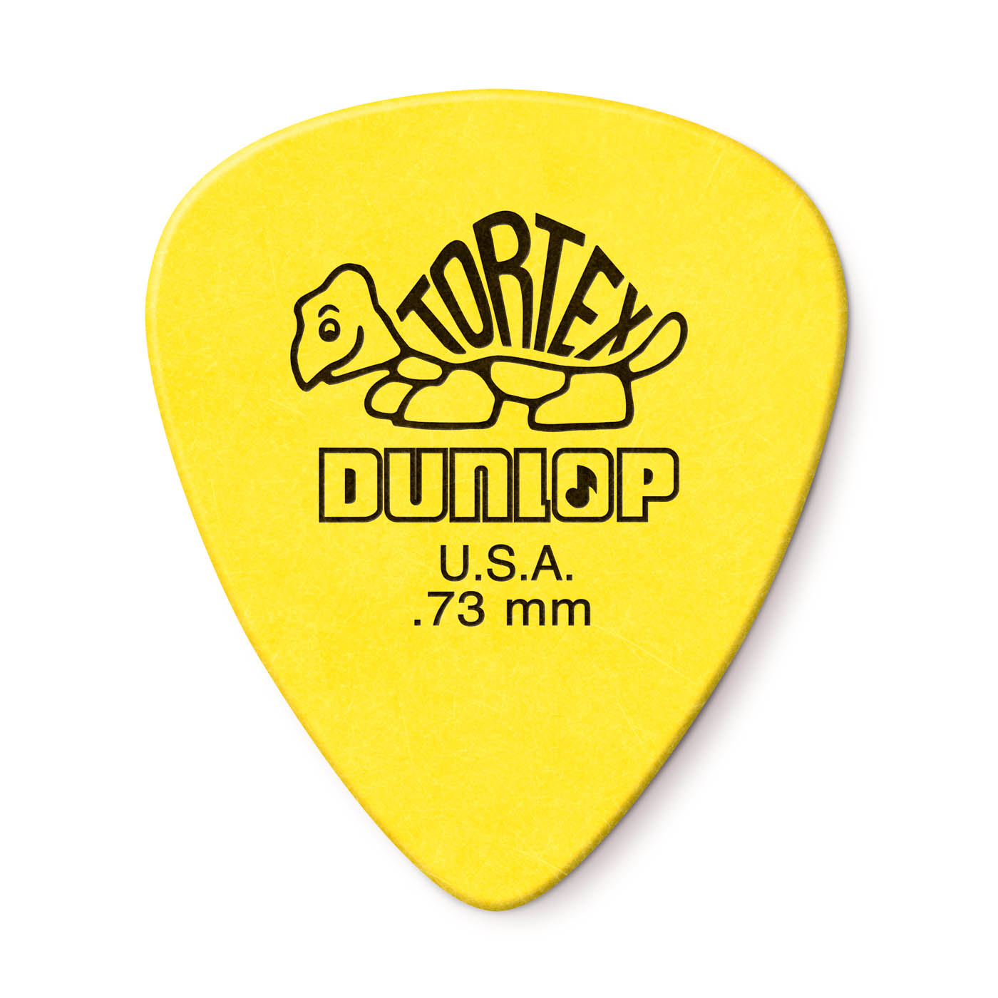 Dunlop 418P.73 Tortex Standard .73mm Yellow Guitar Picks 12-Pack