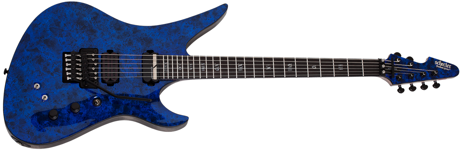 Schecter 1309 Avenger FR S Apocalypse Electric Guitar - Blue Reign