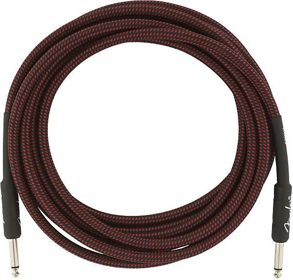 Fender Professional Series Instrument Cable, 15', Red