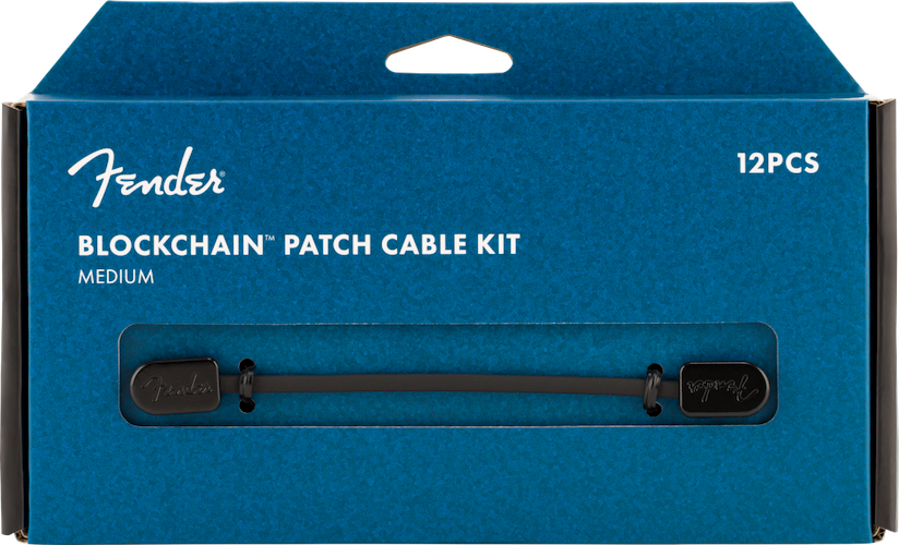 Fender Blockchain Patch Cable Kit, Medium, Black