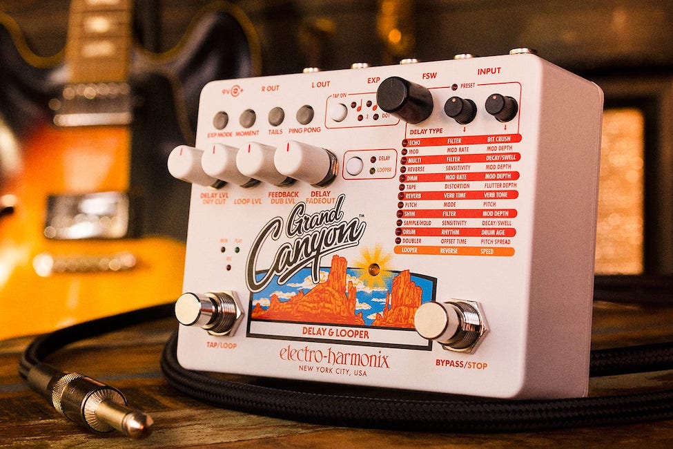 Electro-Harmonix GRAND CANYON Delay & Looper, 9.6DC-200 PSU included