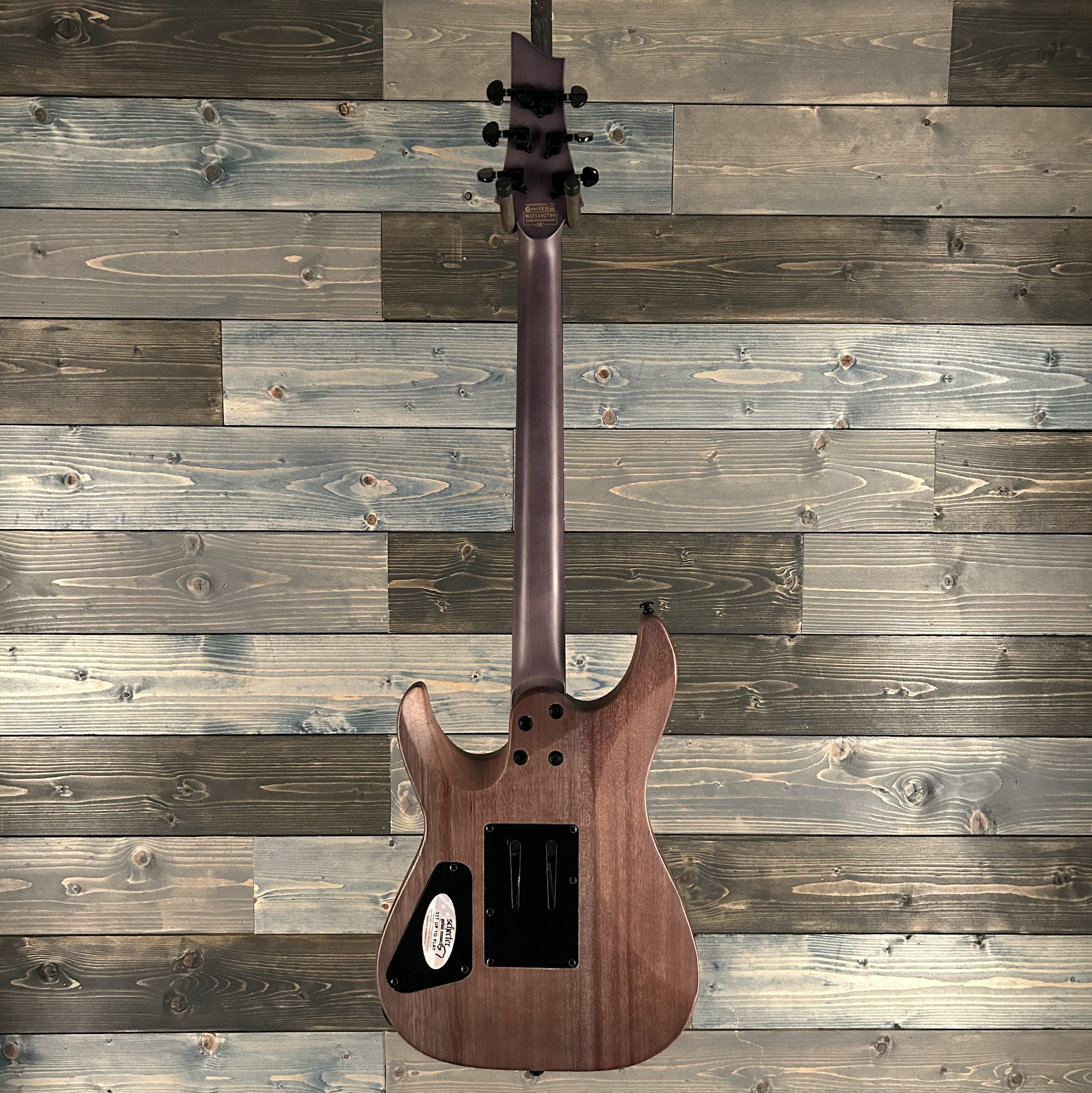 Schecter 2454 Omen Elite-6 FR Electric Guitar - Charcoal