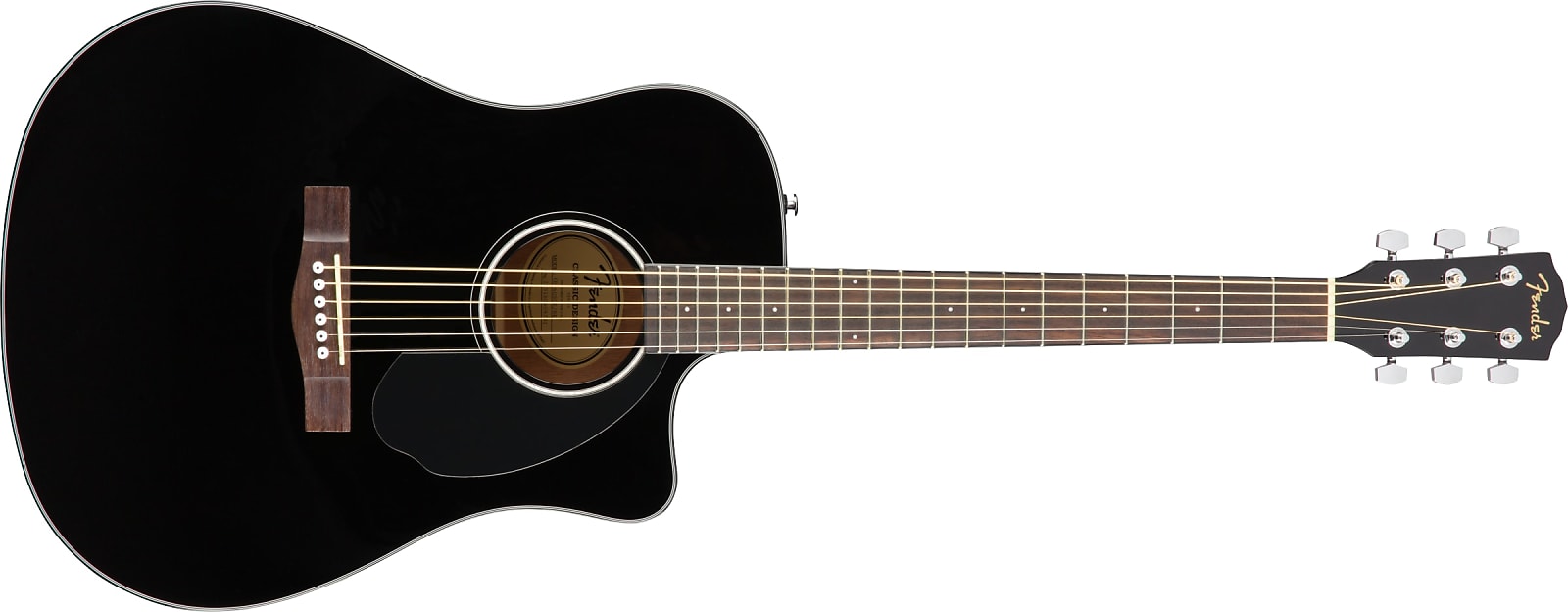 Fender CD-60SCE Dreadnought, Walnut Fingerboard, Black