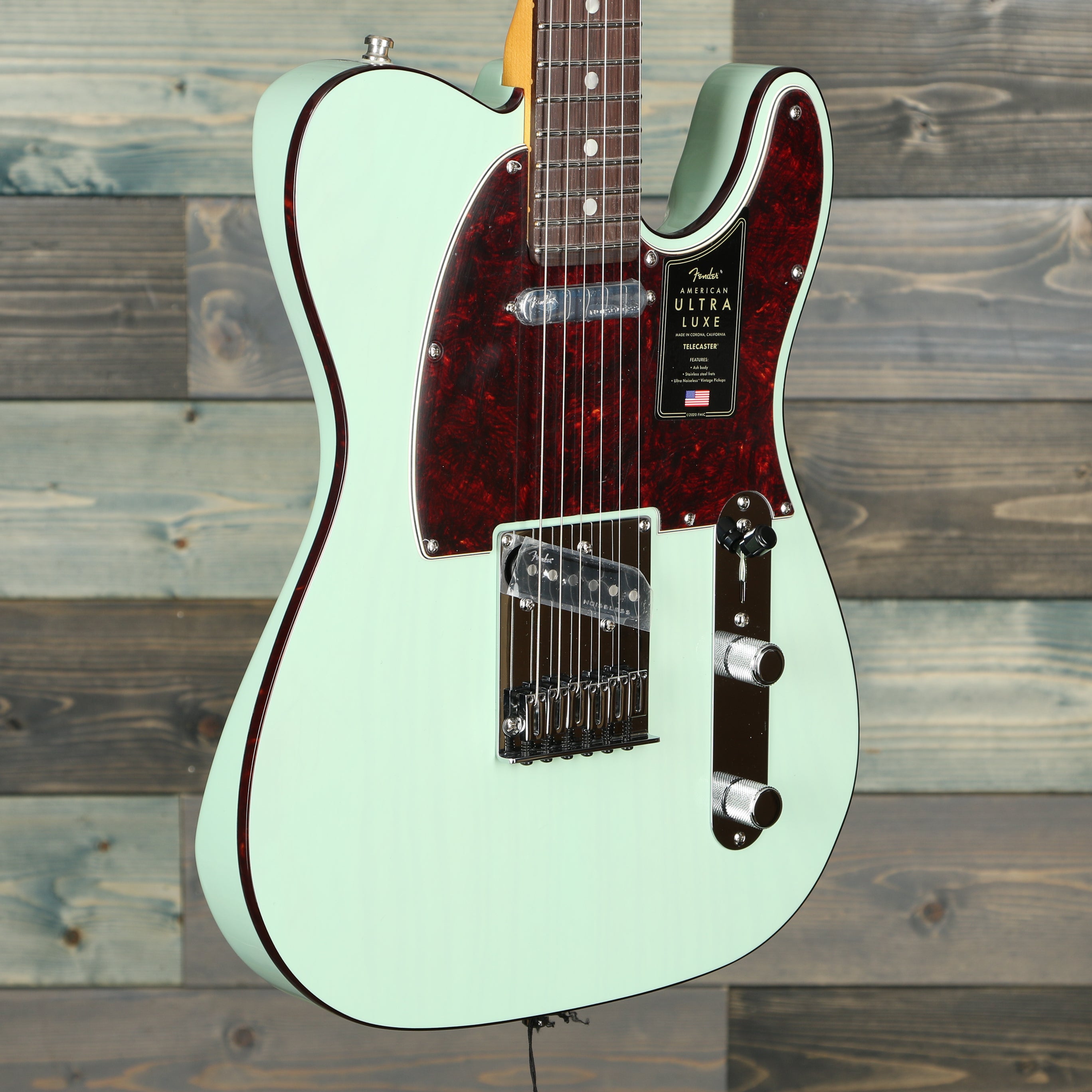 Fender Ultra Luxe Telecaster, Rosewood Fingerboard, Transparent Surf Green