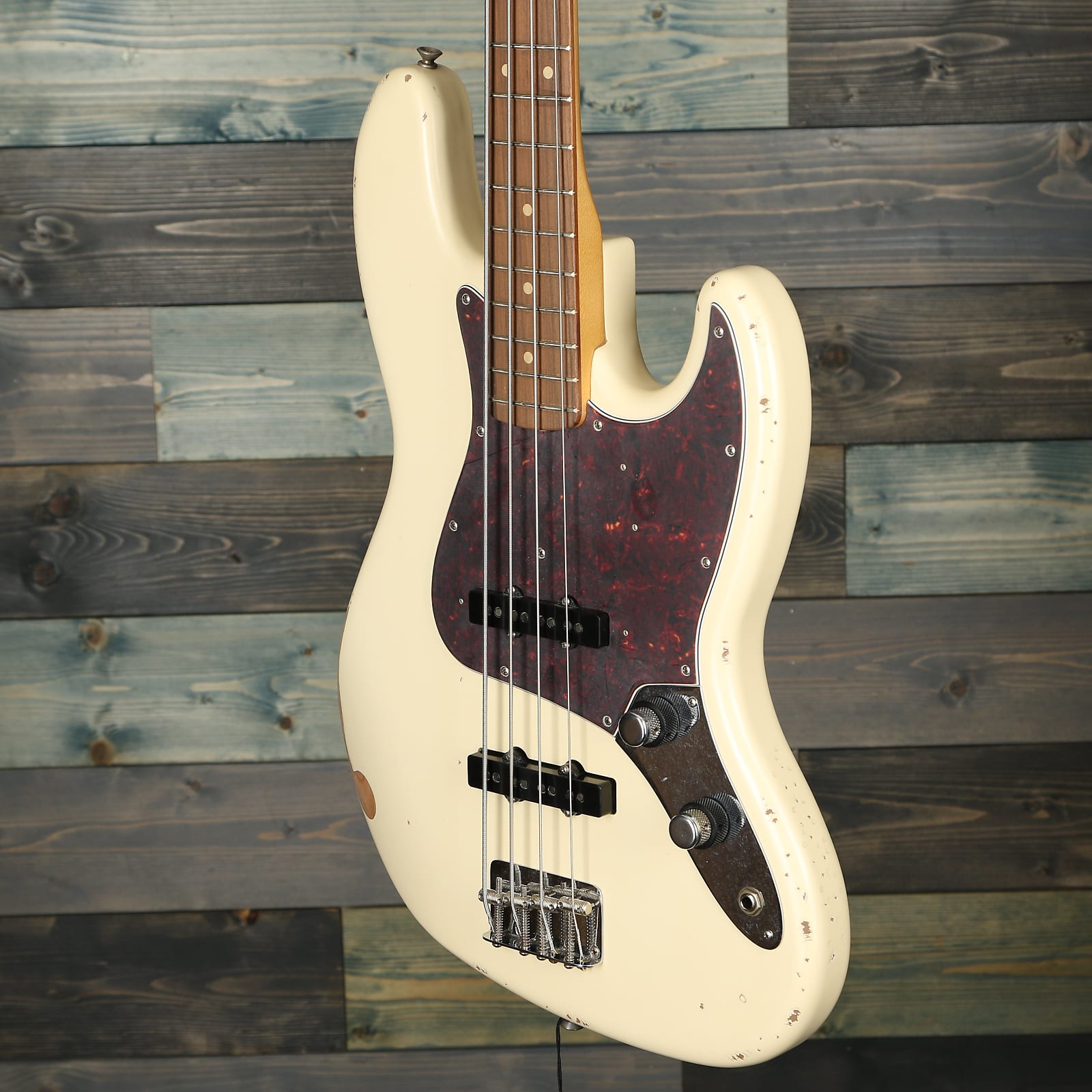 Fender 60th Anniversary Road Worn Jazz Bass, Pau Ferro FB, Olympic White
