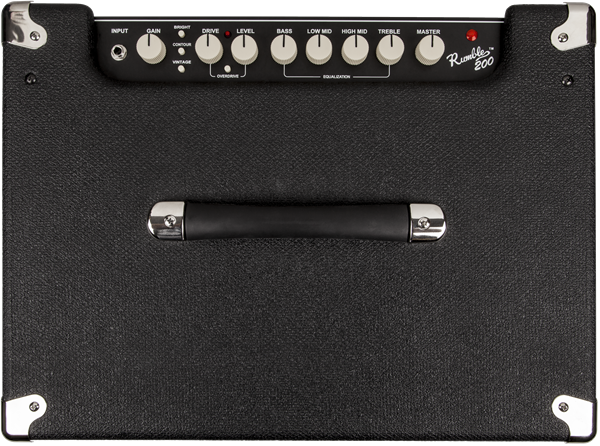 Fender Rumble 200 (V3), 120V, Black/Silver