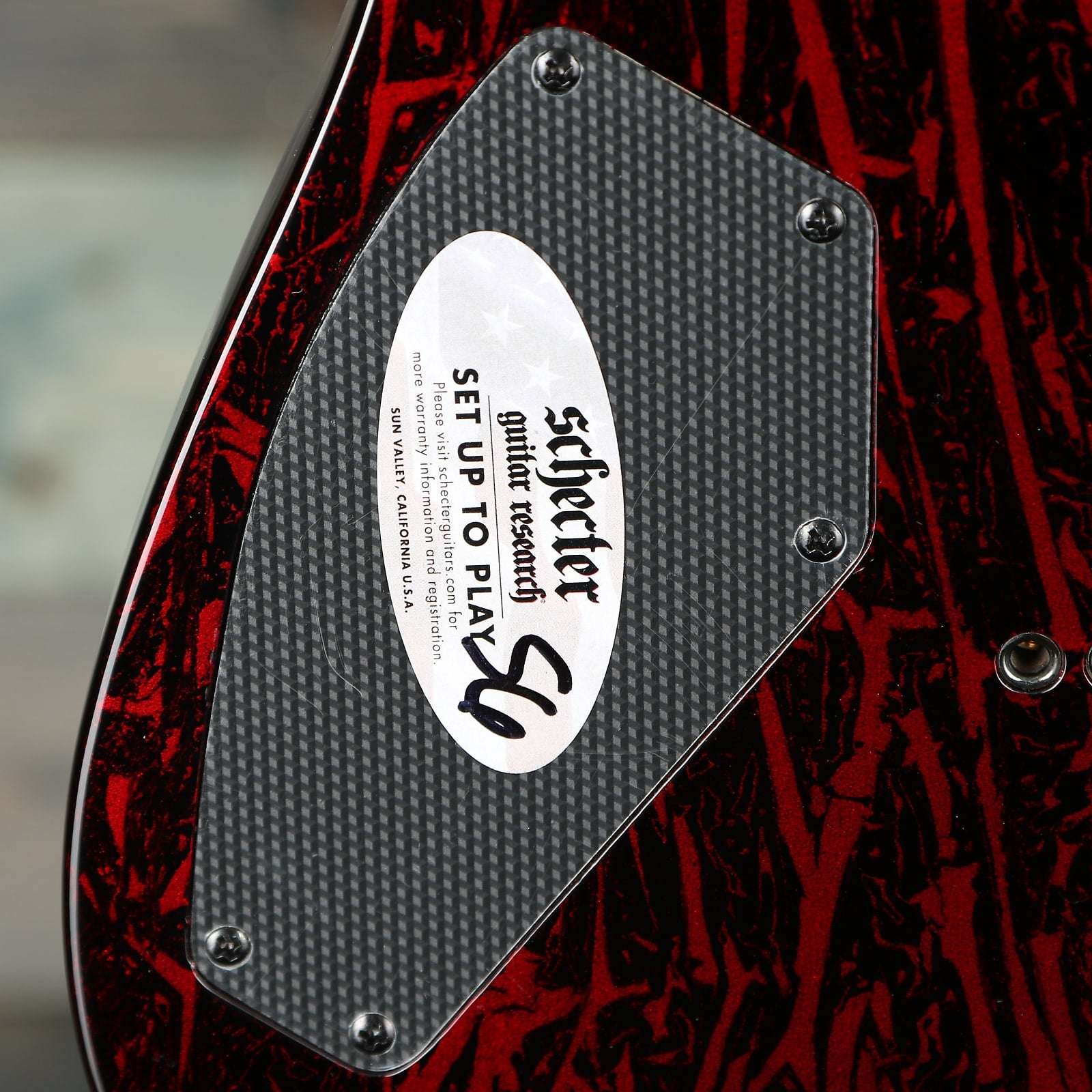 Schecter 1475 C-1 Silver Mountain - Blood Moon