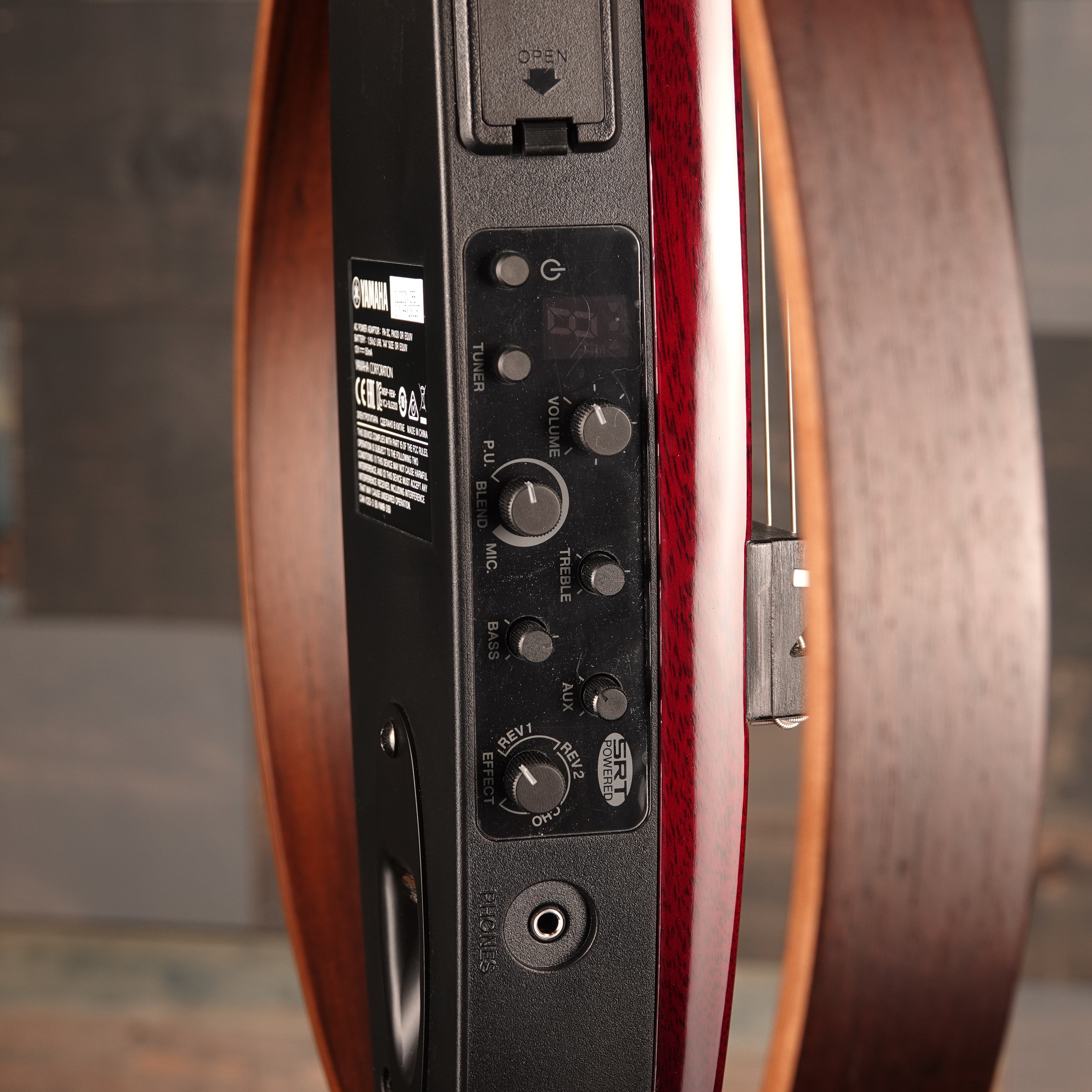 Yamaha SLG200N Crimson Red Burst Silent Guitar