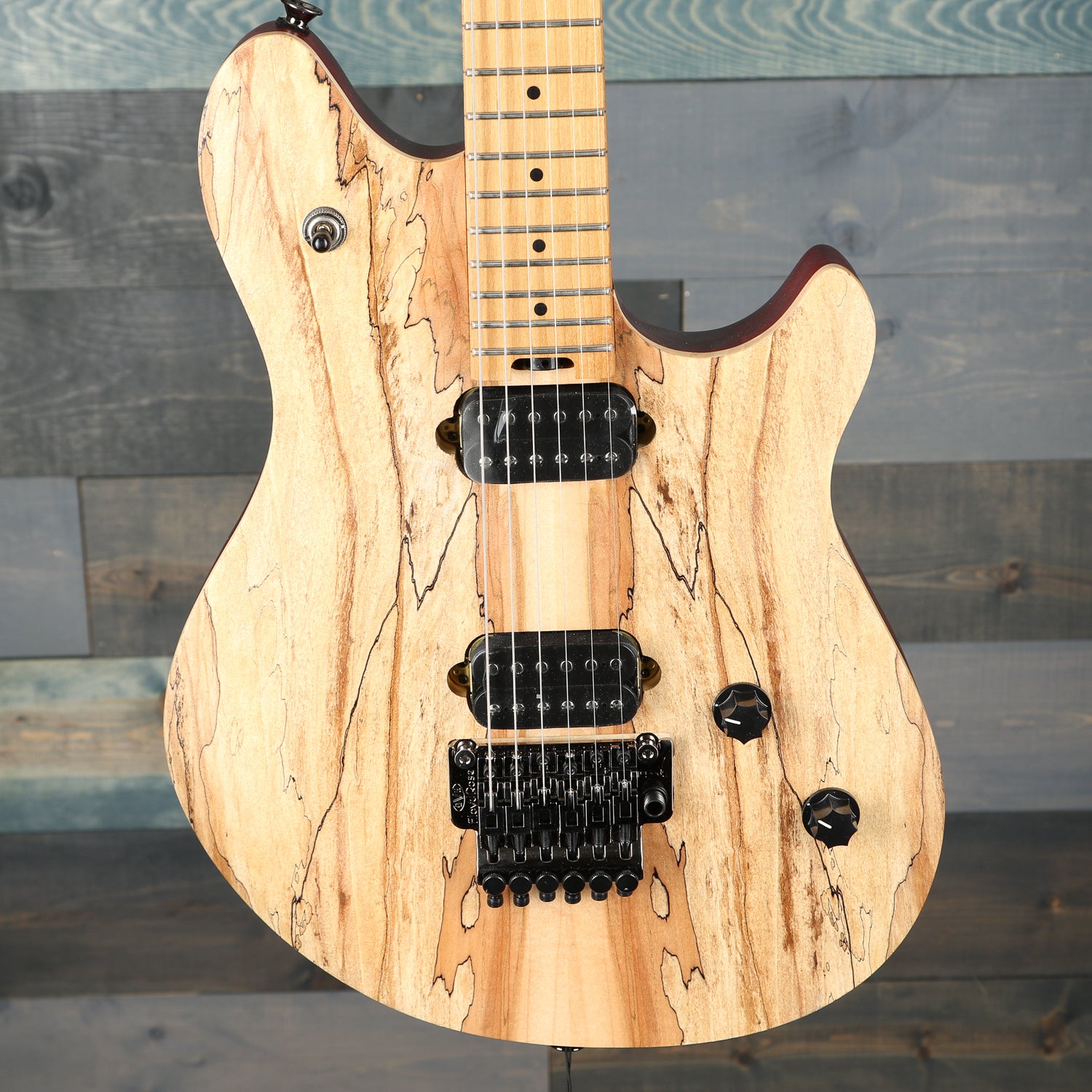 EVH Wolfgang WG Standard Exotic Spalted Maple, Baked Maple Fingerboard, Natural