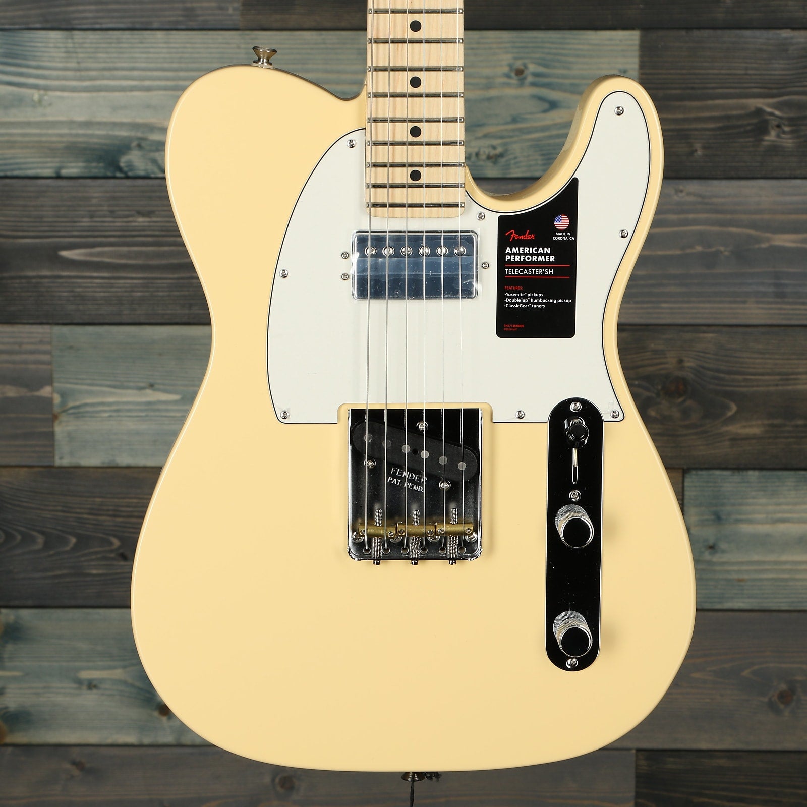 Fender American Performer Telecaster Humbucking Maple Fingerboard, Vintage White