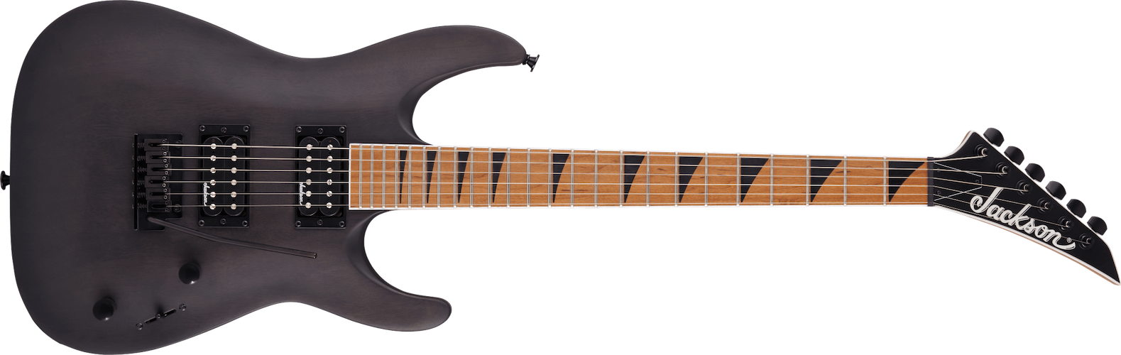 Jackson JS Series Dinky Arch Top JS24 DKAM Caramelized Maple FB Black Stain