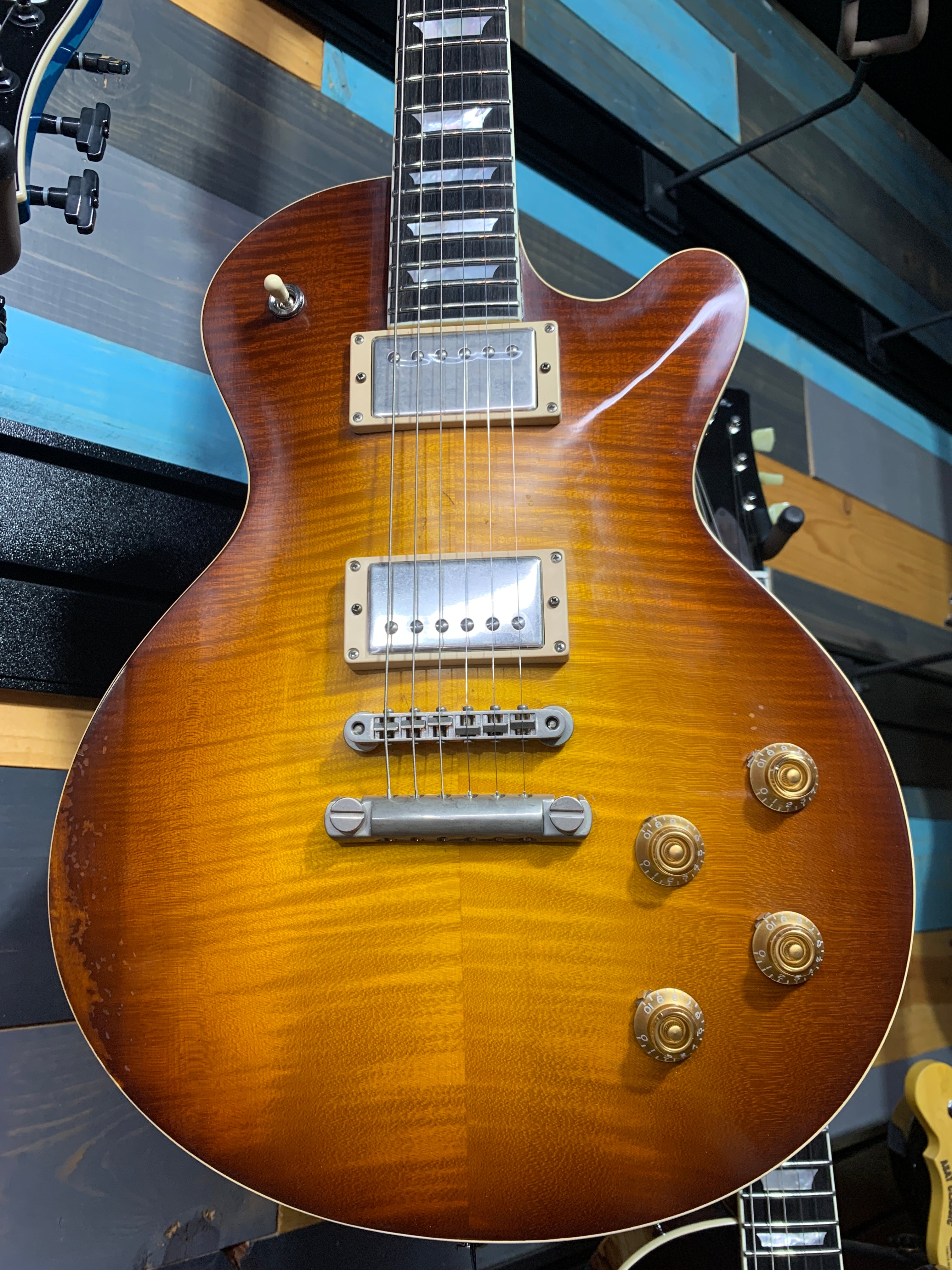 Eastman SB59/V-GB Antique Varnish Electric Guitar - Goldburst