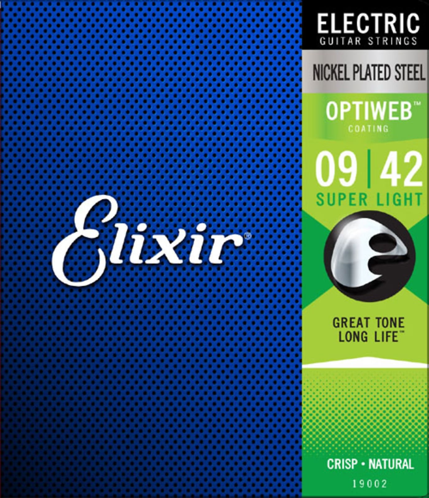 Elixir Strings 19002 Electric NPS w/OPTIWEB Coating, Super Light