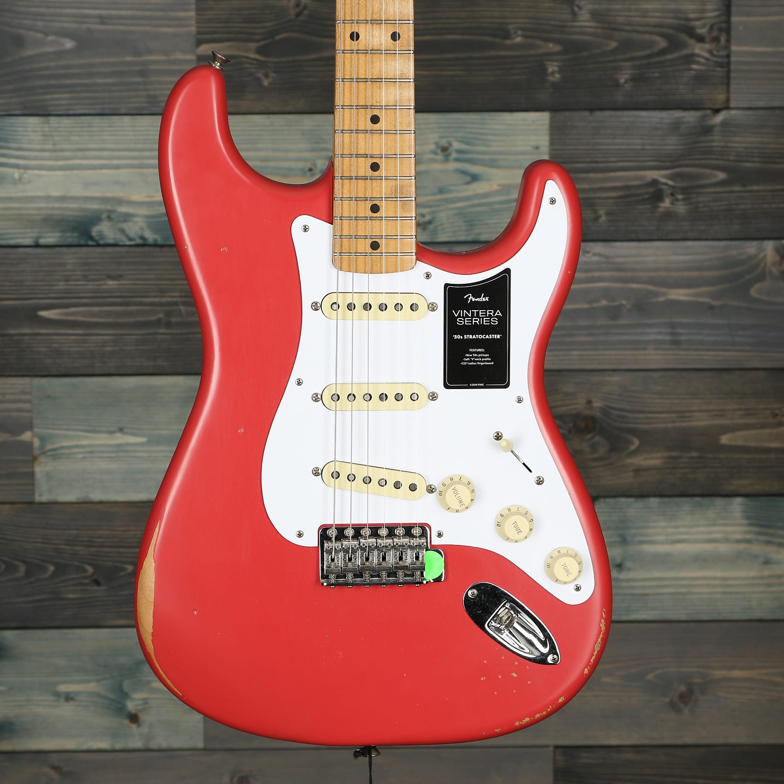 Fender Vintera Road Worn '50s Stratocaster, Maple Fingerboard, Fiesta Red