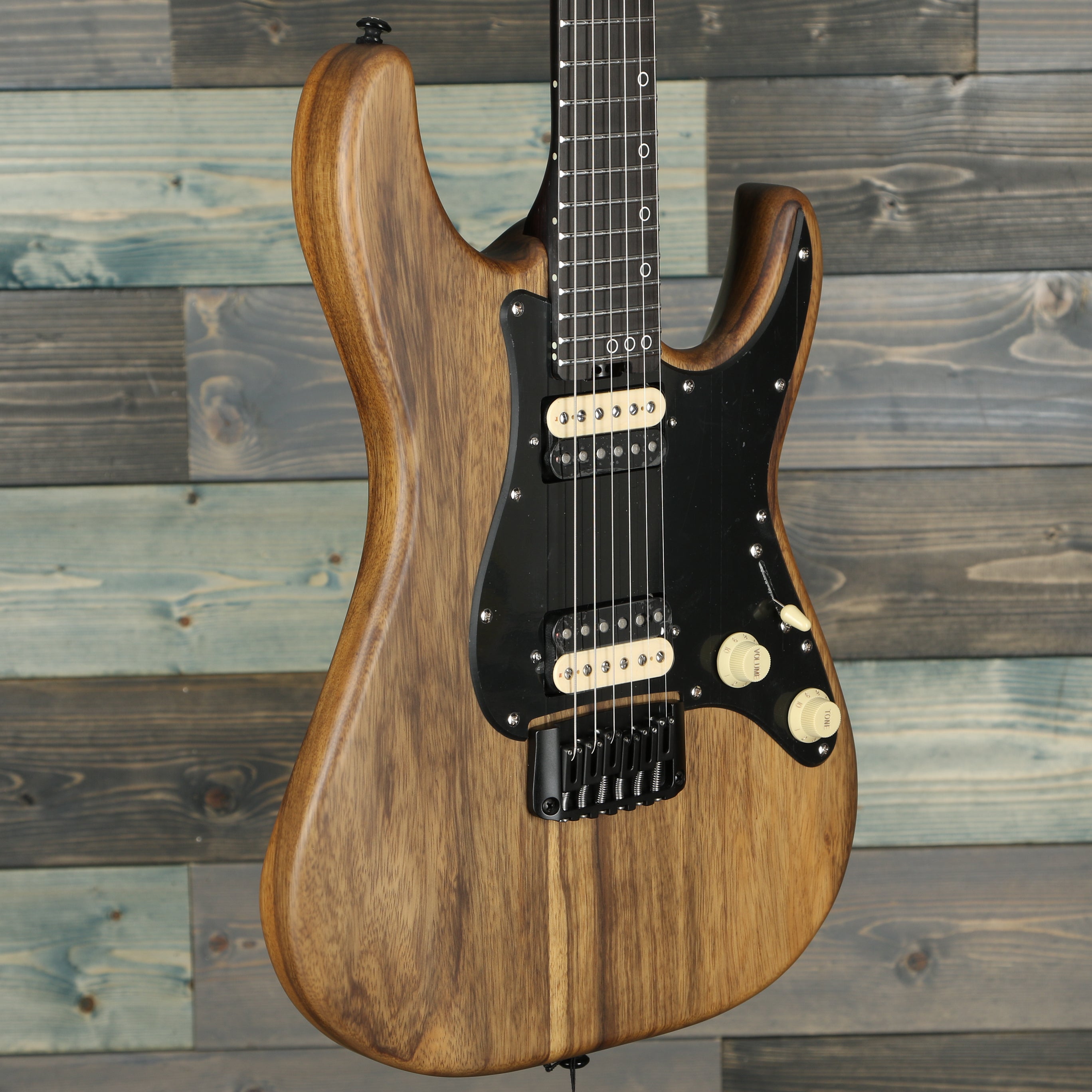 Schecter 1269 Sun Valley Sun Shredder Exotic Hardtail - Black Limba