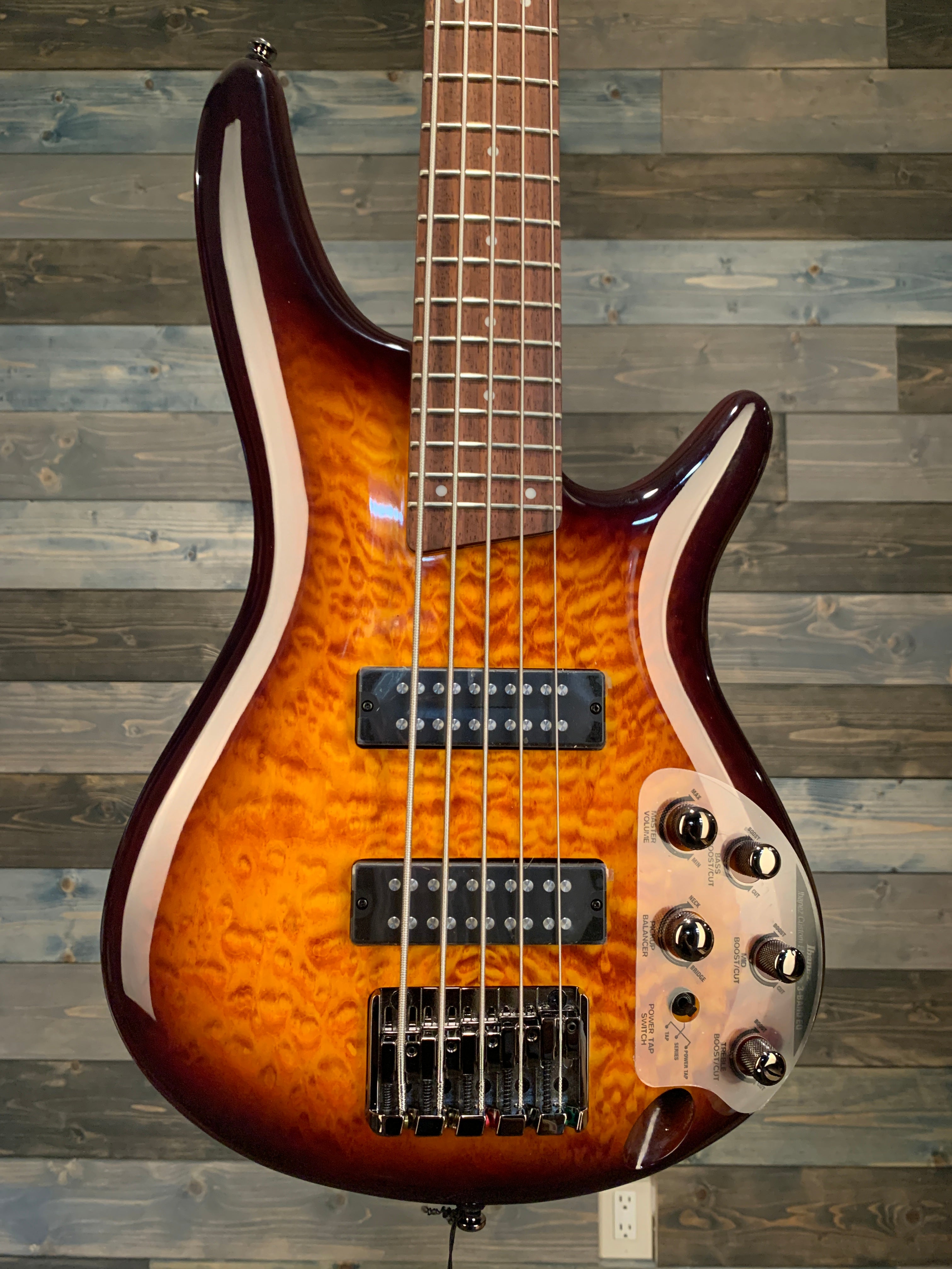 Ibanez SR405EQM 5-String Bass - Dragon Eye Burst
