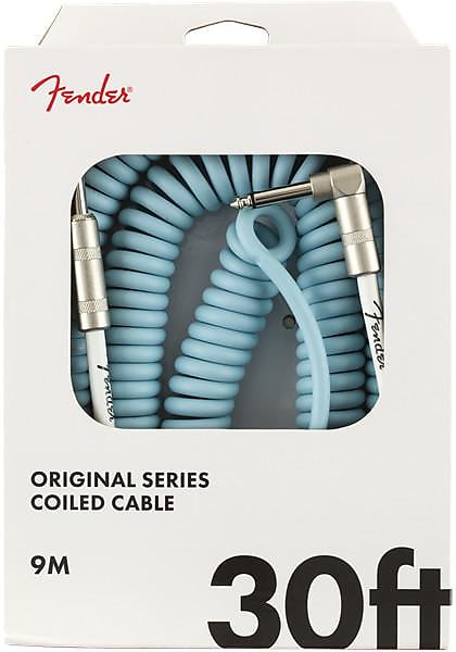 Fender Original Coil Cable 30' Daphne Blue