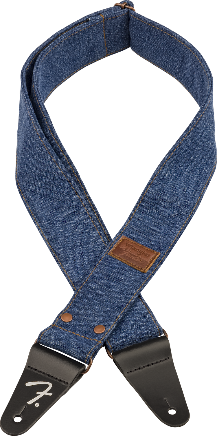 Fender x Wrangler Riveted Denim Strap, Indigo