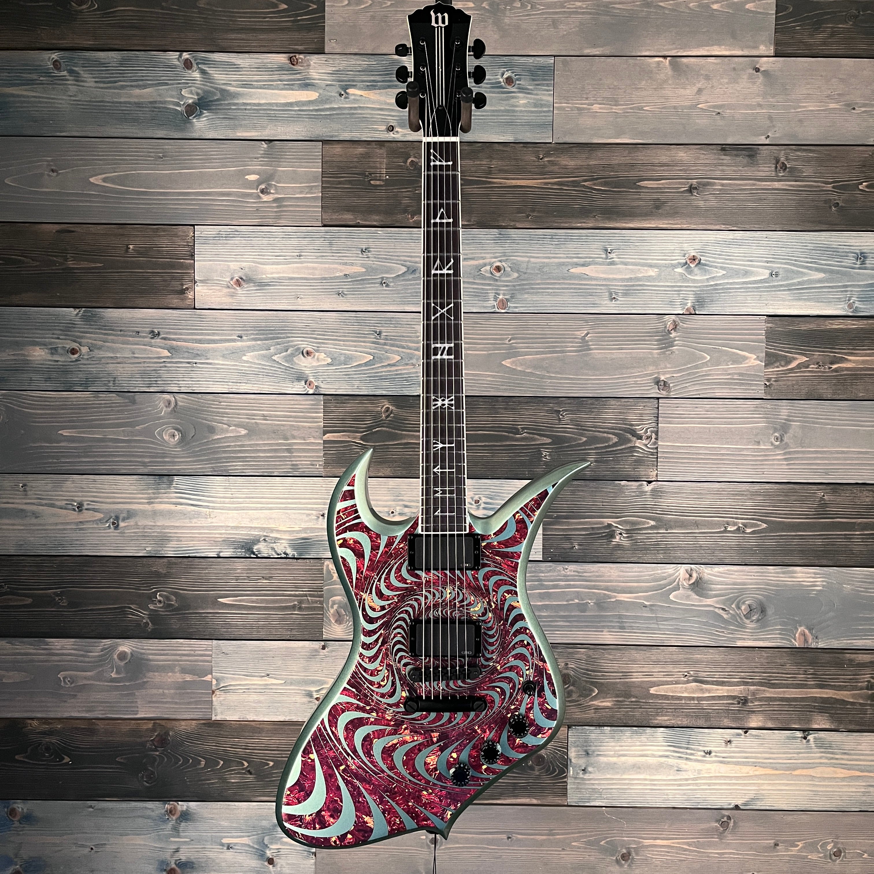 Wylde Audio 4549 Thoraxe Electric Guitar - Tortoise Psychic Bullseye Gangrene