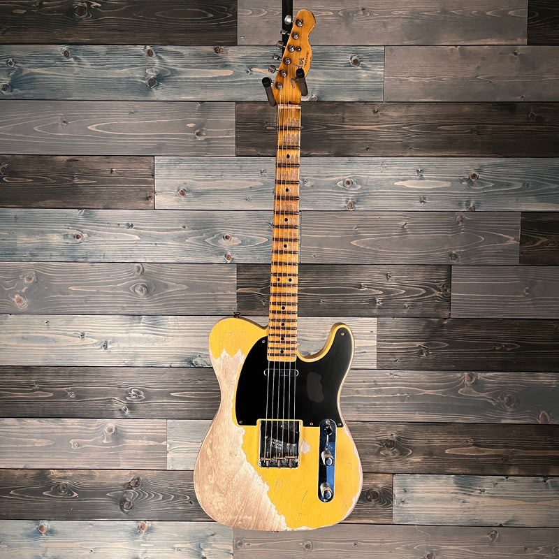Fender Custom Shop Limited 51 Pine Telecaster Super Heavy Relic - Antique Blonde