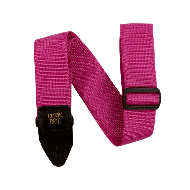 Ernie Ball P05355 Polypro Guitar Strap/Bass Strap - Raspberry