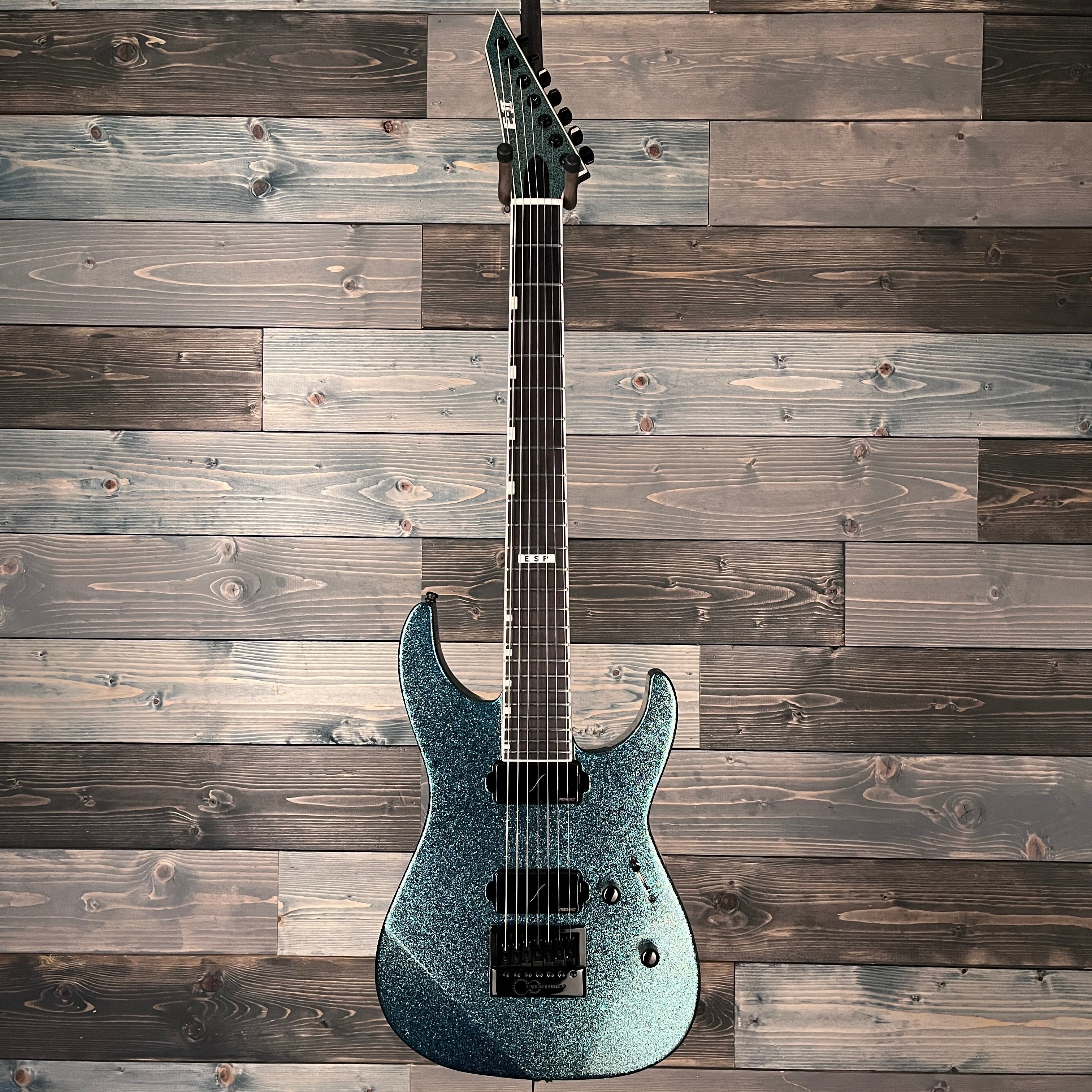 ESP E-II M-II 7B Baritone Evertune - Granite Sparkle