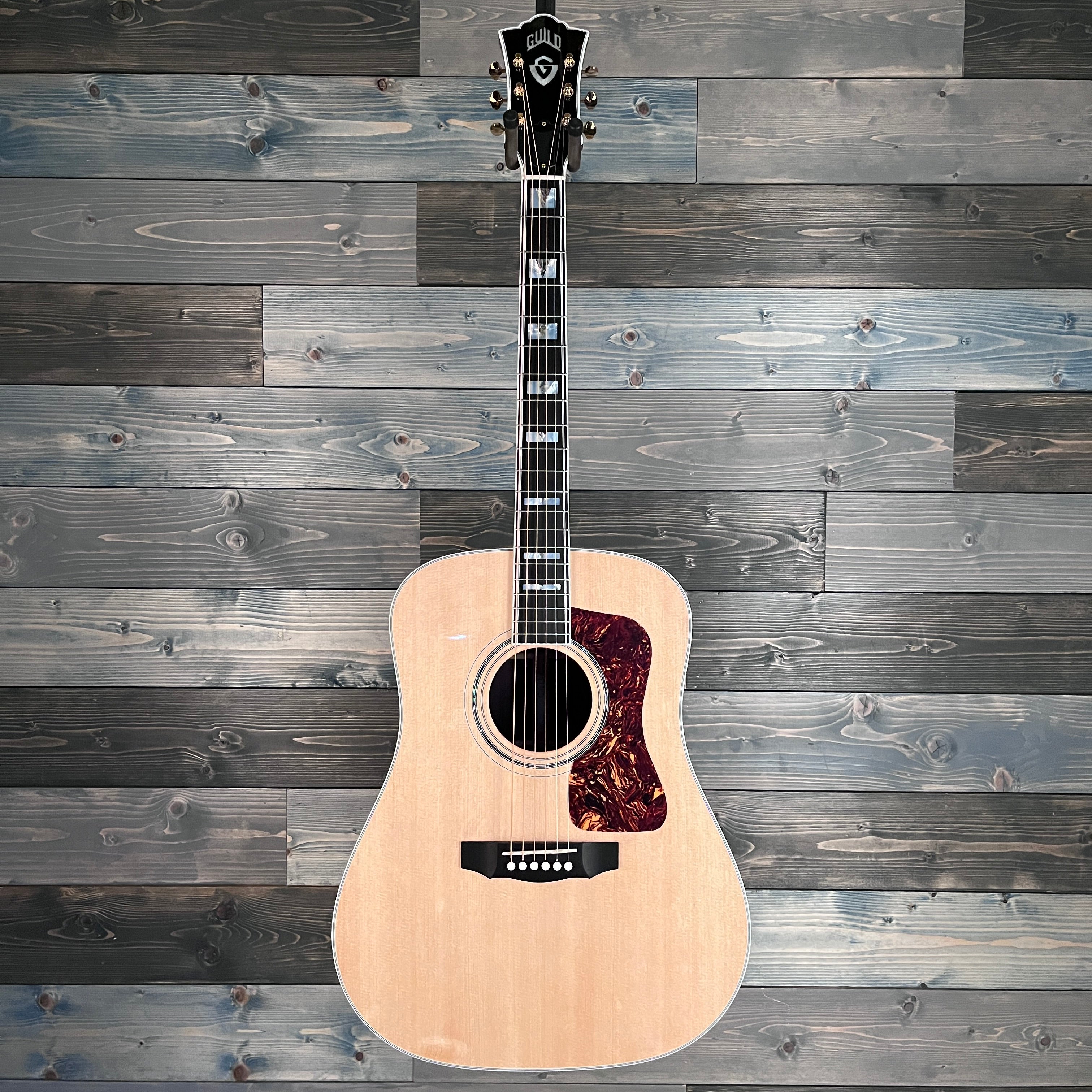 Guild USA D-55 Dreadnought Acoustic Guitar - Natural