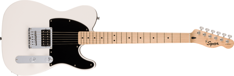 Fender Squier Sonic Esquire H, Maple Fingerboard, Black Pickguard, Arctic White