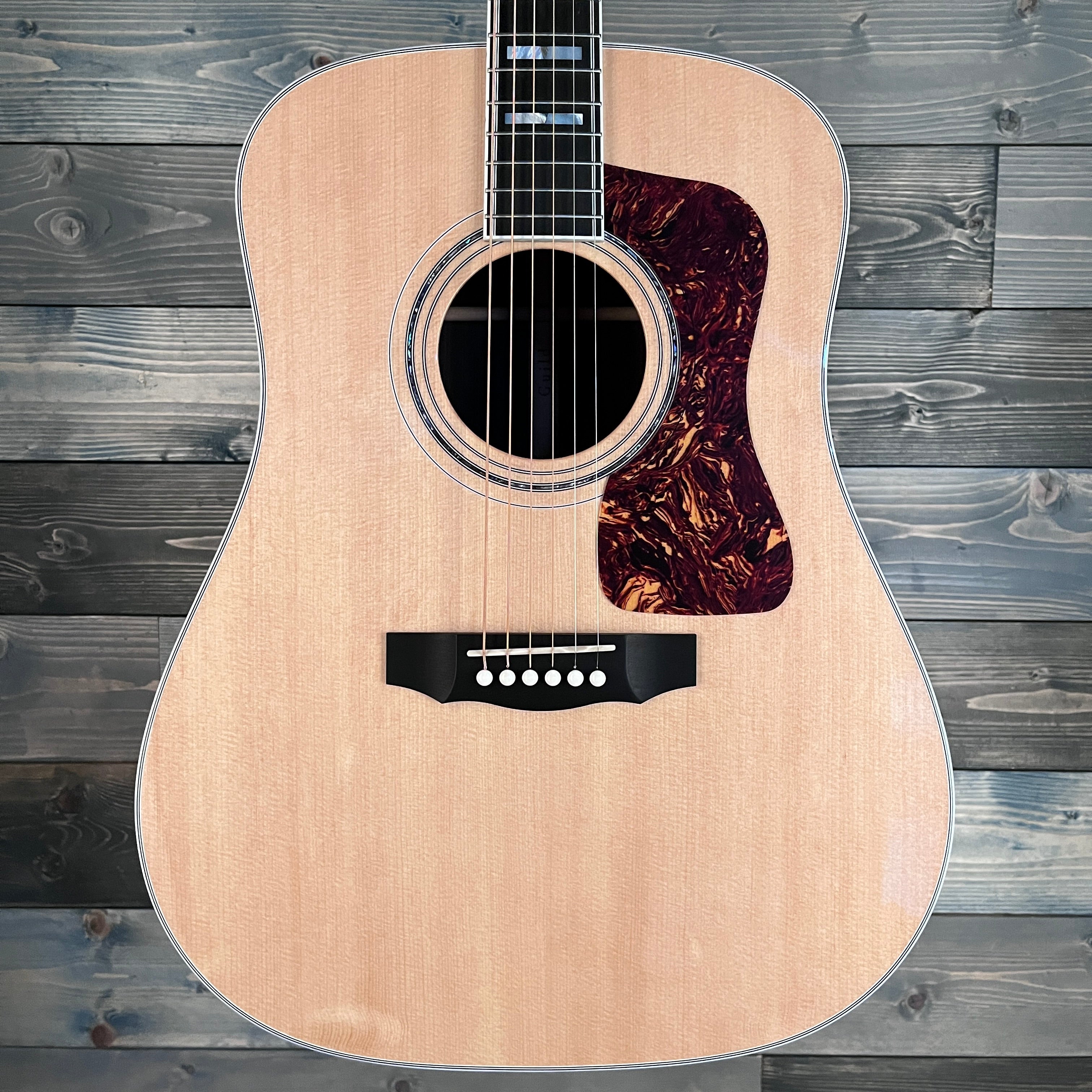 Guild USA D-55 Dreadnought Acoustic Guitar - Natural