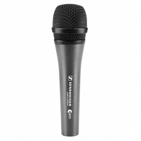 Sennheiser E 835 Cardiod/Dynamic Handheld Mic w/3-pin XLR-M. (Includes MZQ 800 clip , carrying pouch)