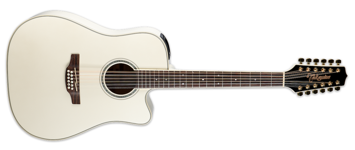 Takamine GD37CE12PW 12-String Acoustic - Pearl White