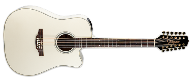Takamine GD37CE12PW 12-String Acoustic - Pearl White