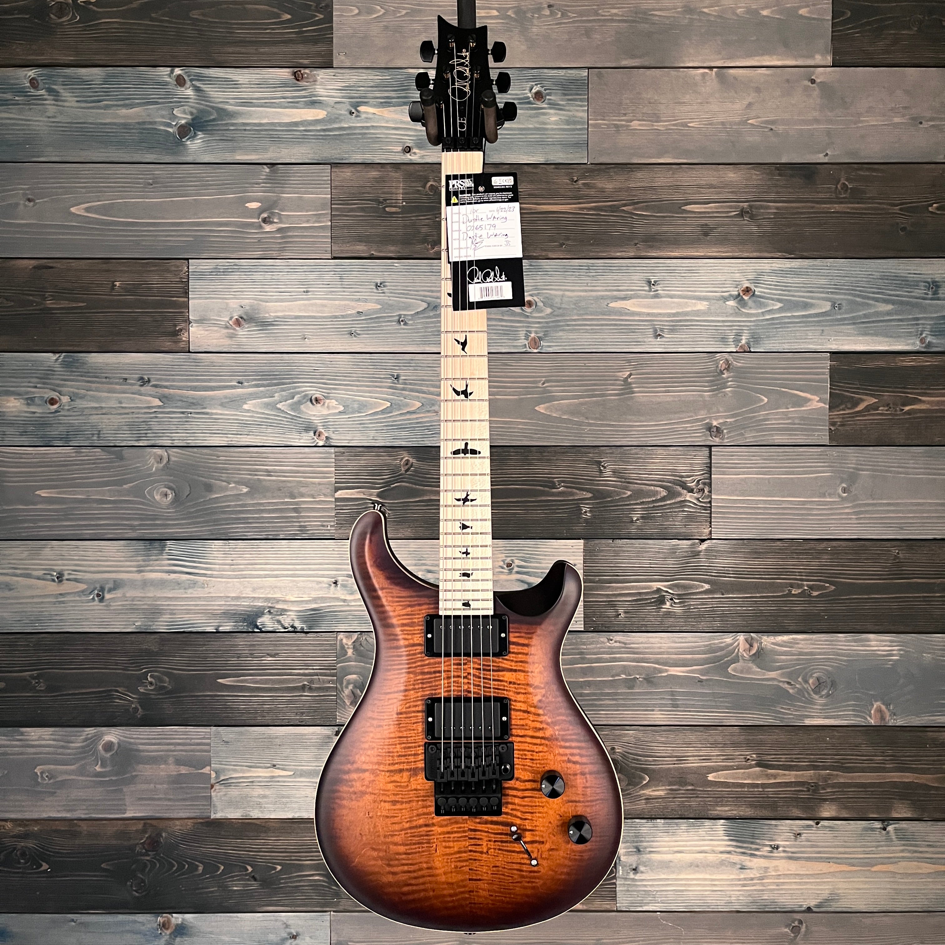 PRS Dustie Waring CE 24 "Floyd" - Burnt Amber Smokeburst