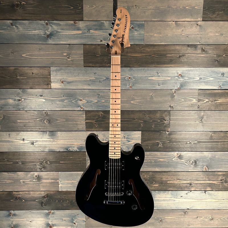 Fender Squier Affinity Series Starcaster, Maple FB, Black