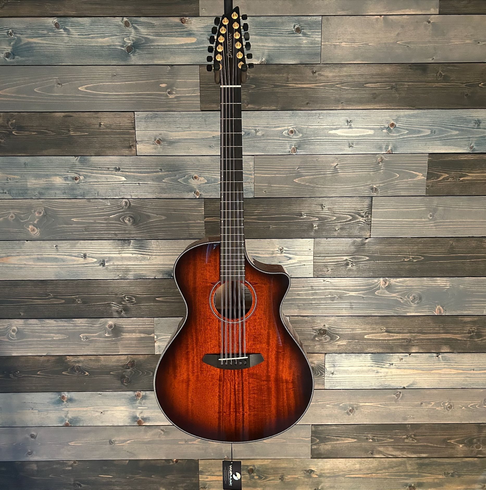 Breedlove Oregon Concerto Bourbon 12-String CE Myrtlewood-Myrtlewood