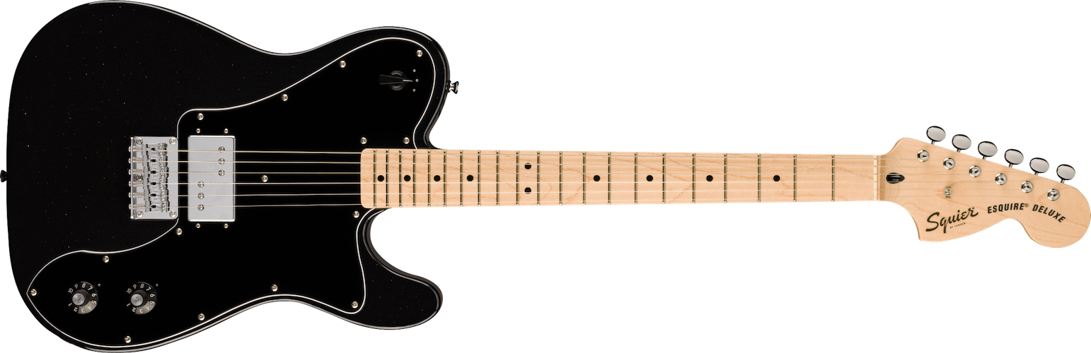 Fender Paranormal Esquire Deluxe, Black Pickguard, Metallic Black