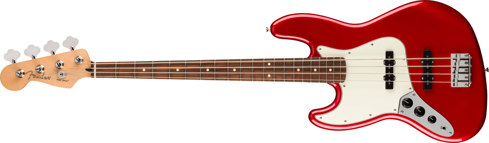 Fender Player Jazz Bass Left-Handed, Pau Ferro Fingerboard, Candy Apple Red
