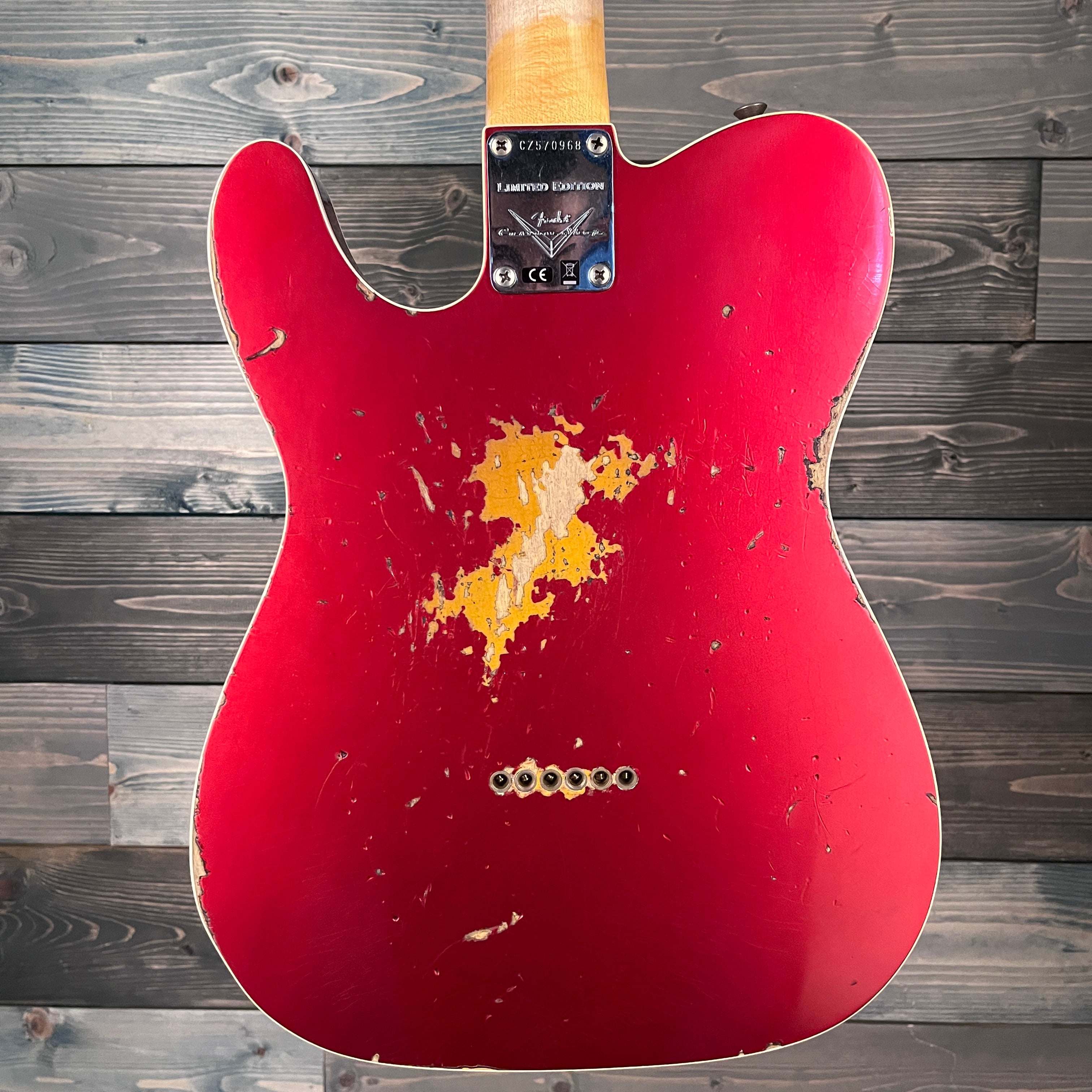 Fender Custom Shop Limited 1960 Telecaster Heavy Relic - Aged Candy Apple Red/3-Tone Sunburst