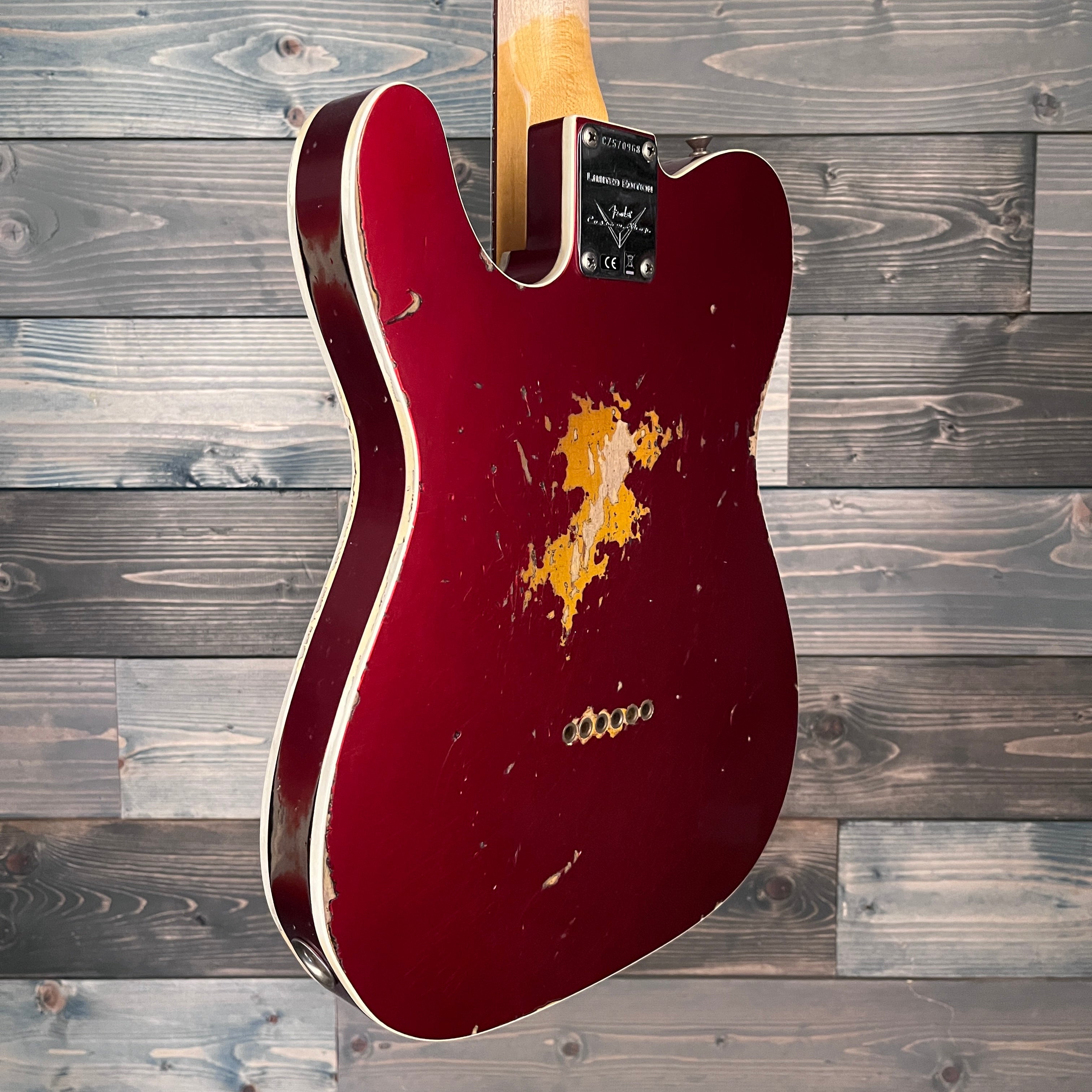 Fender Custom Shop Limited 1960 Telecaster Heavy Relic - Aged Candy Apple Red/3-Tone Sunburst