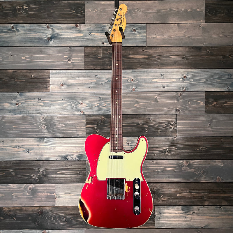 Fender Custom Shop Limited 1960 Telecaster Heavy Relic - Aged Candy Apple Red/3-Tone Sunburst