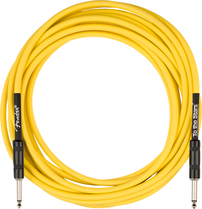 Fender Tom DeLonge 18.6' To The Stars Instrument Cable, Graffiti Yellow