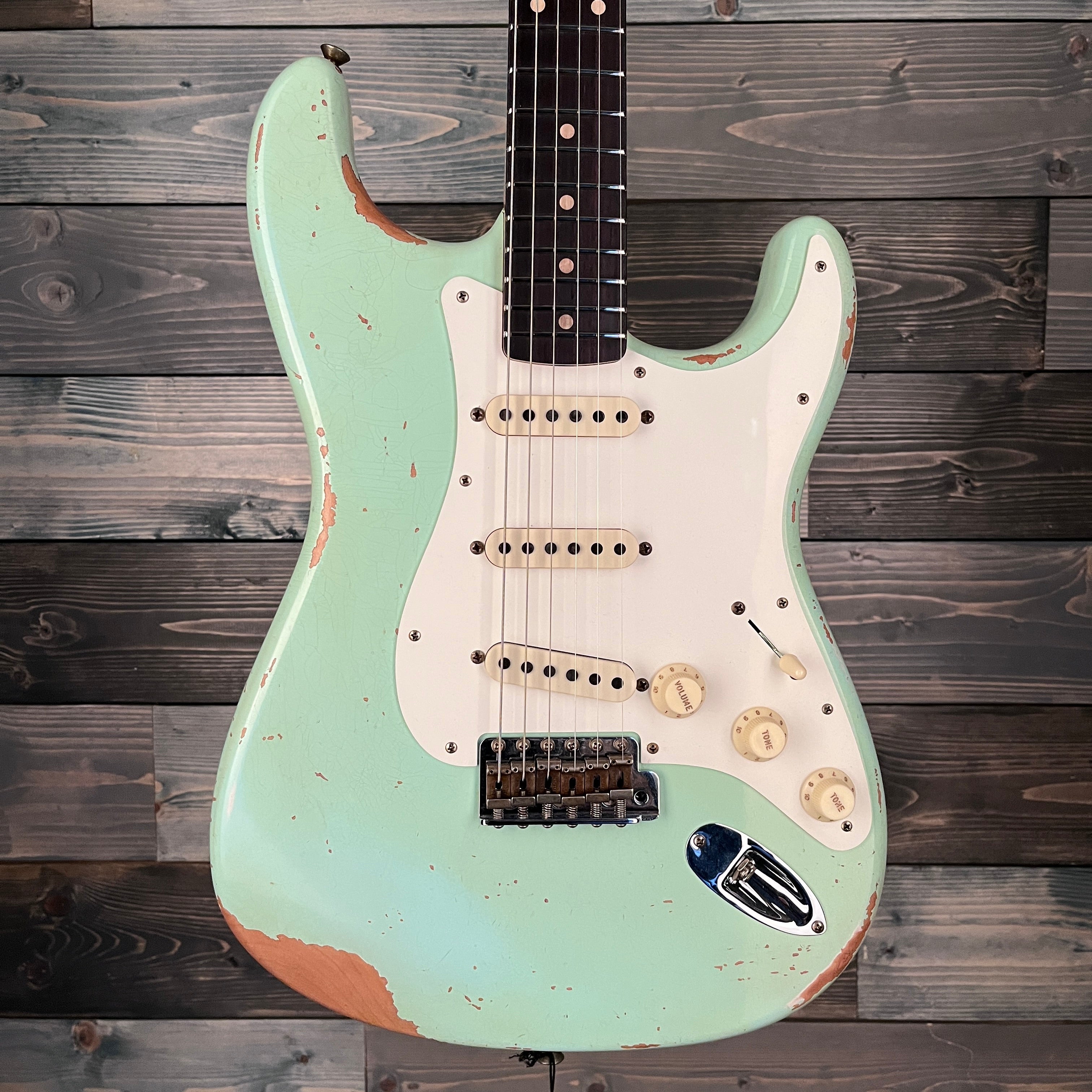 Fender Custom Shop 1959 Strat Heavy Relic - Faded Aged Surf Green